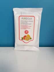 Sachet de lingettes pour masques - Senteur Agrumes